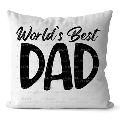World’s Best Dad PNG – Black Typography Design for Father’s Day