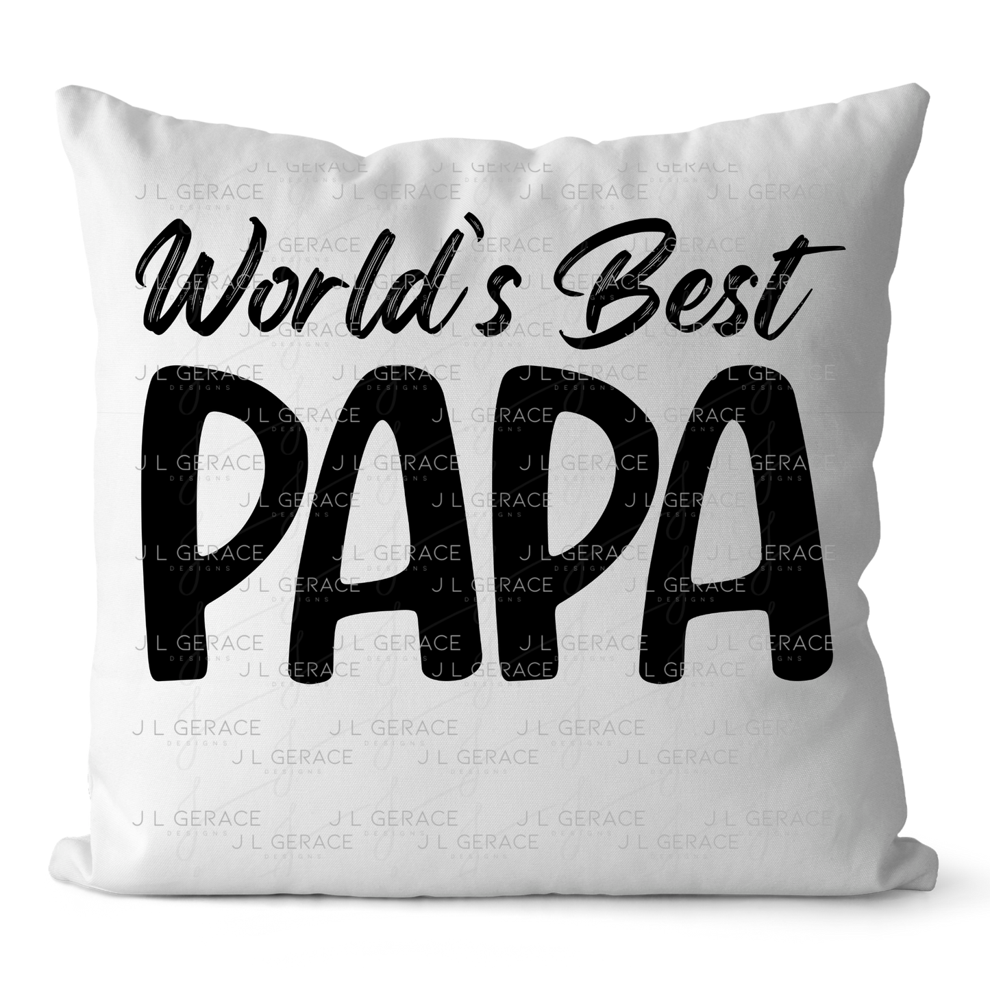 World’s Best Papa PNG – Black Minimalist Typography Design