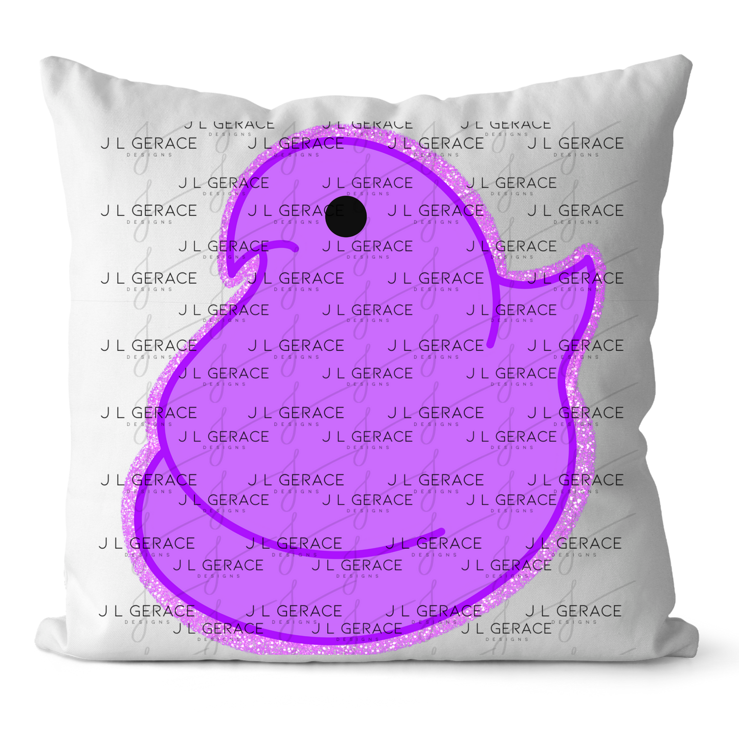 Purple Glitter Easter Peep Chick Clipart Sublimation PNG