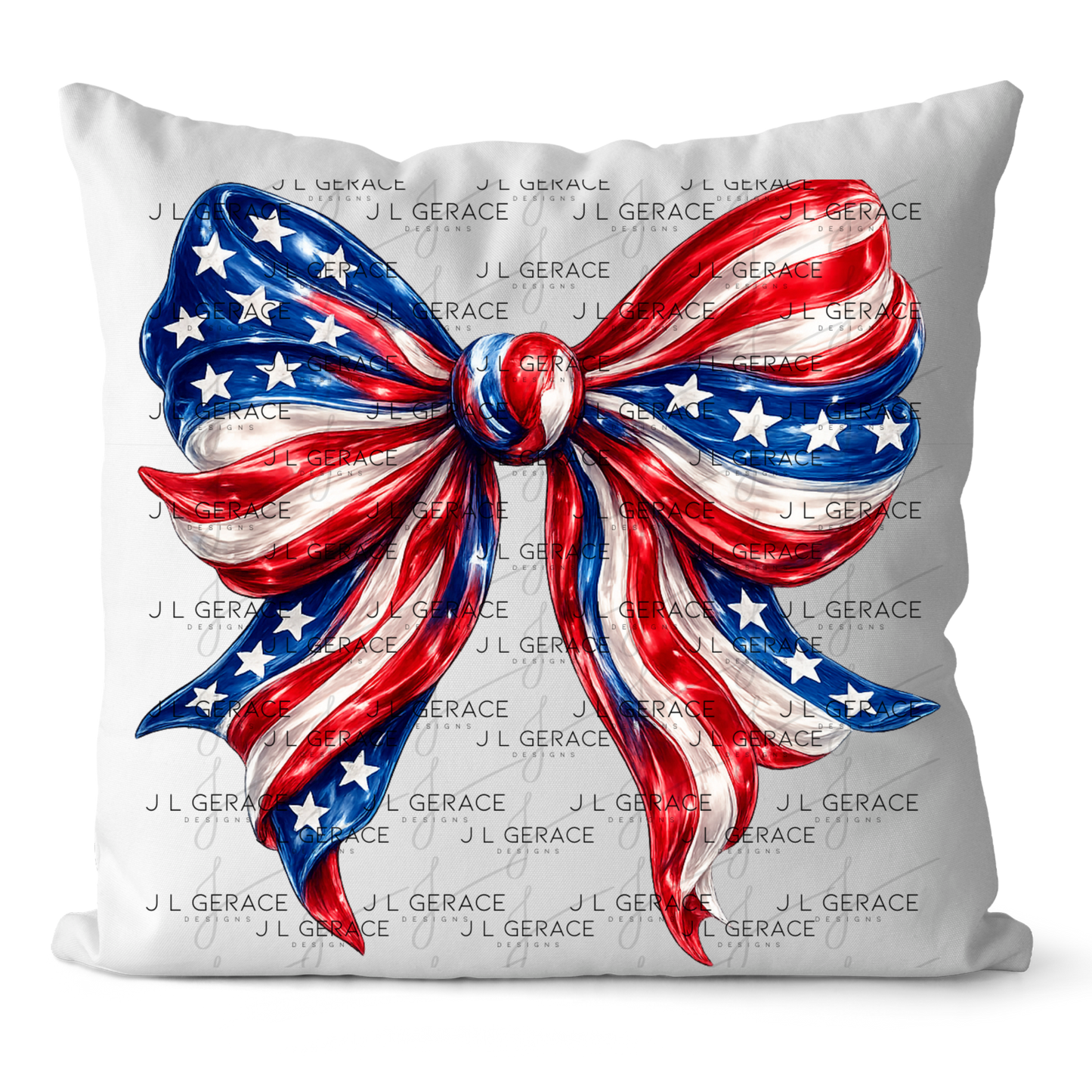 America Flag Bow Patriotic PNG Design