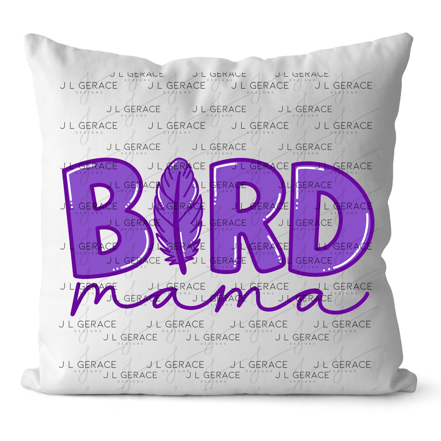 Bird Mama PNG Clipart Sublimation PNG Purple Feather Mom Design Boho Mama Graphic