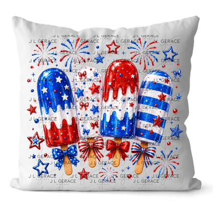Patriotic Popsicles Fireworks PNG Design