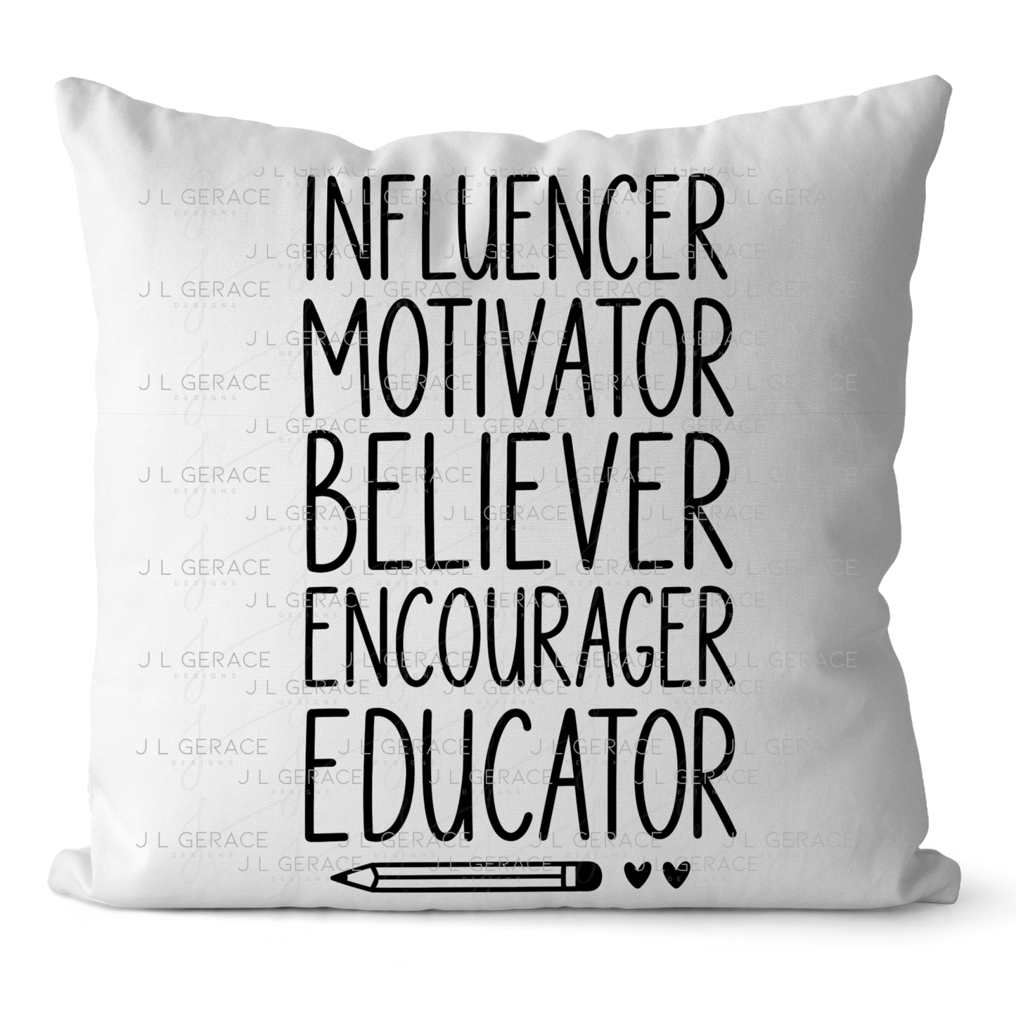 Influencer Motivator Believer Educator Teacher PNG (2 Colors)