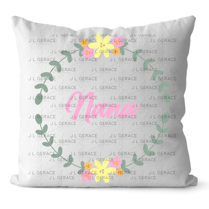 Nana PNG – Floral Wreath Script Sublimation Design