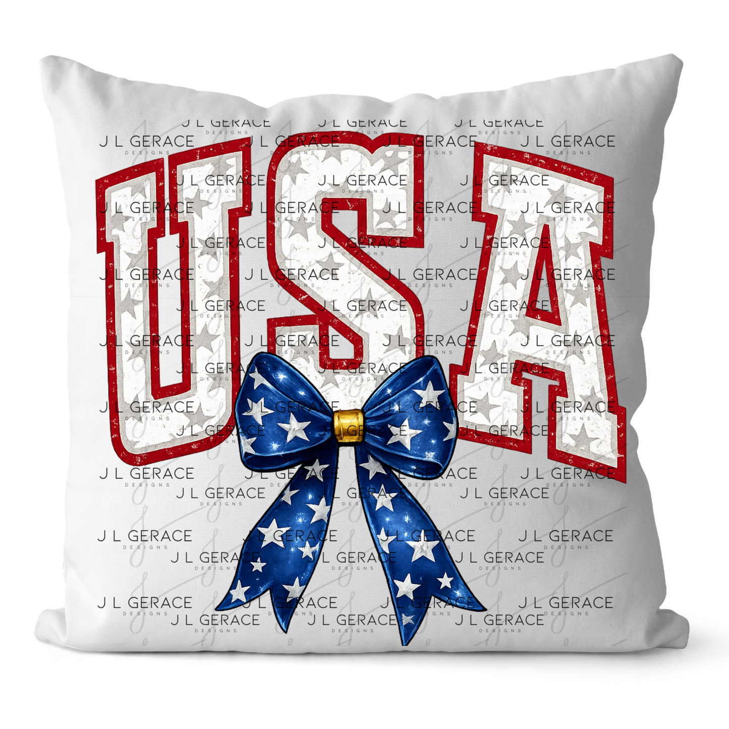 USA Bow Patriotic PNG Design