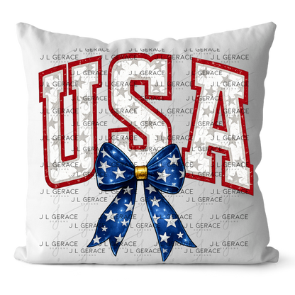 USA Bow Patriotic PNG Design