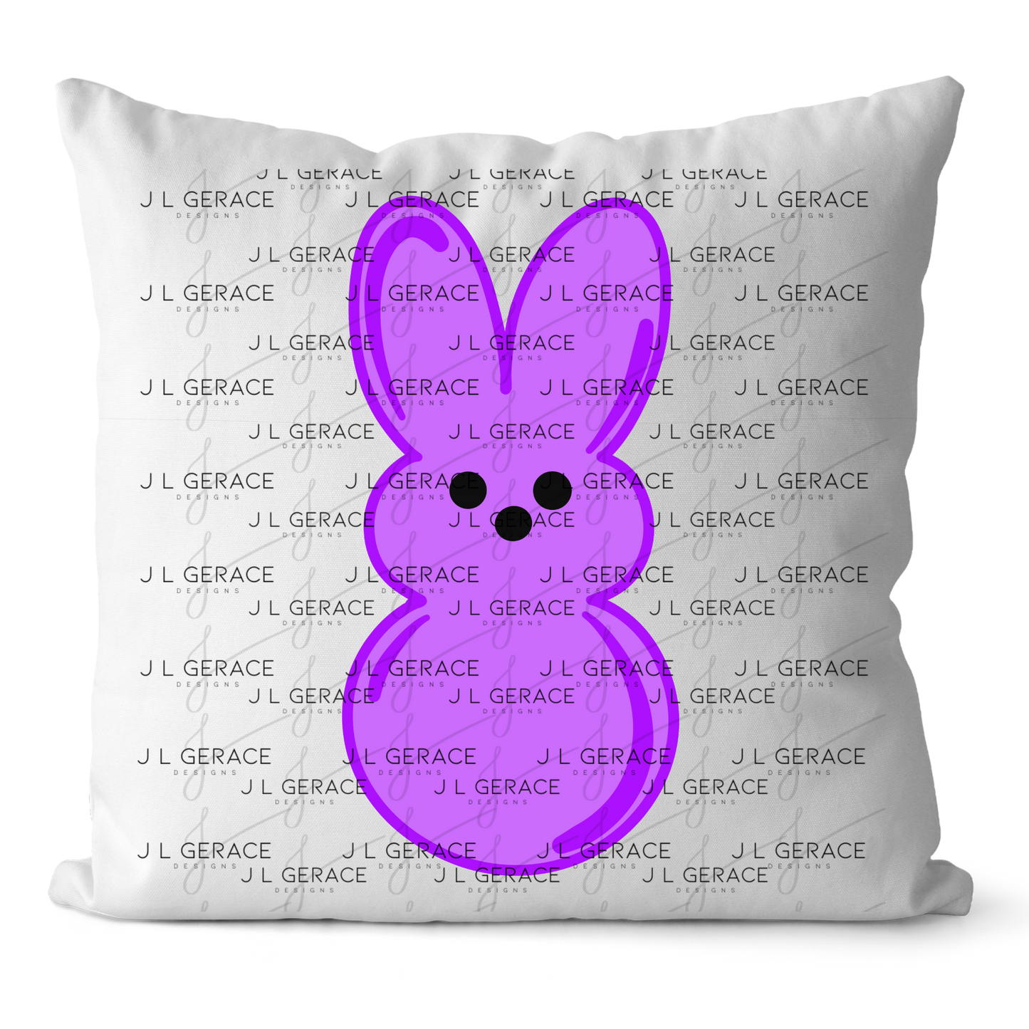 Purple Bunny Peep Easter Clipart Sublimation PNG