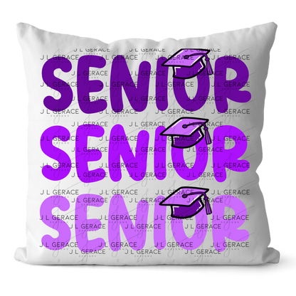 Senior PNG – Purple Graduation Cap Lettering Design
