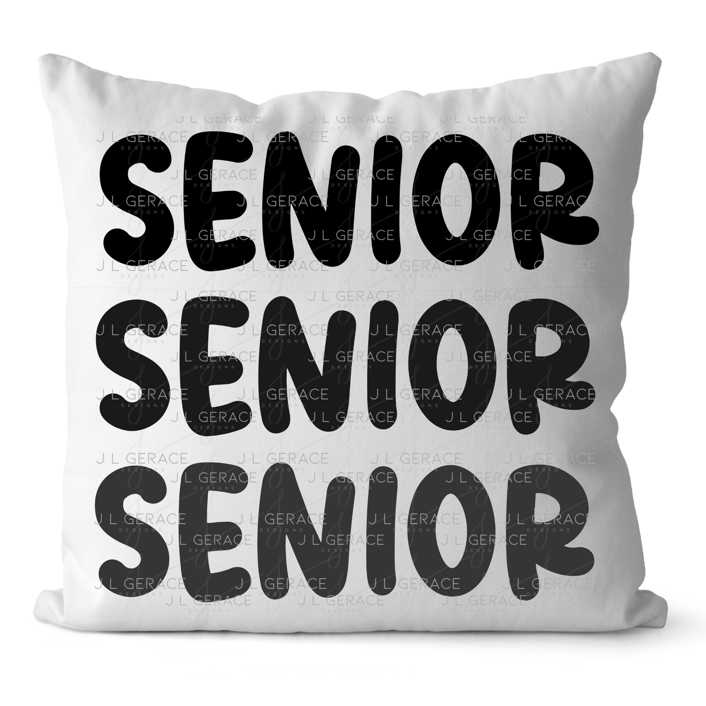 Senior PNG – Bold Black Graduation Lettering Design