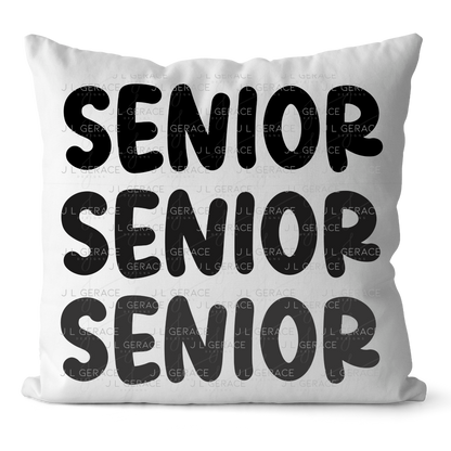 Senior PNG – Bold Black Graduation Lettering Design