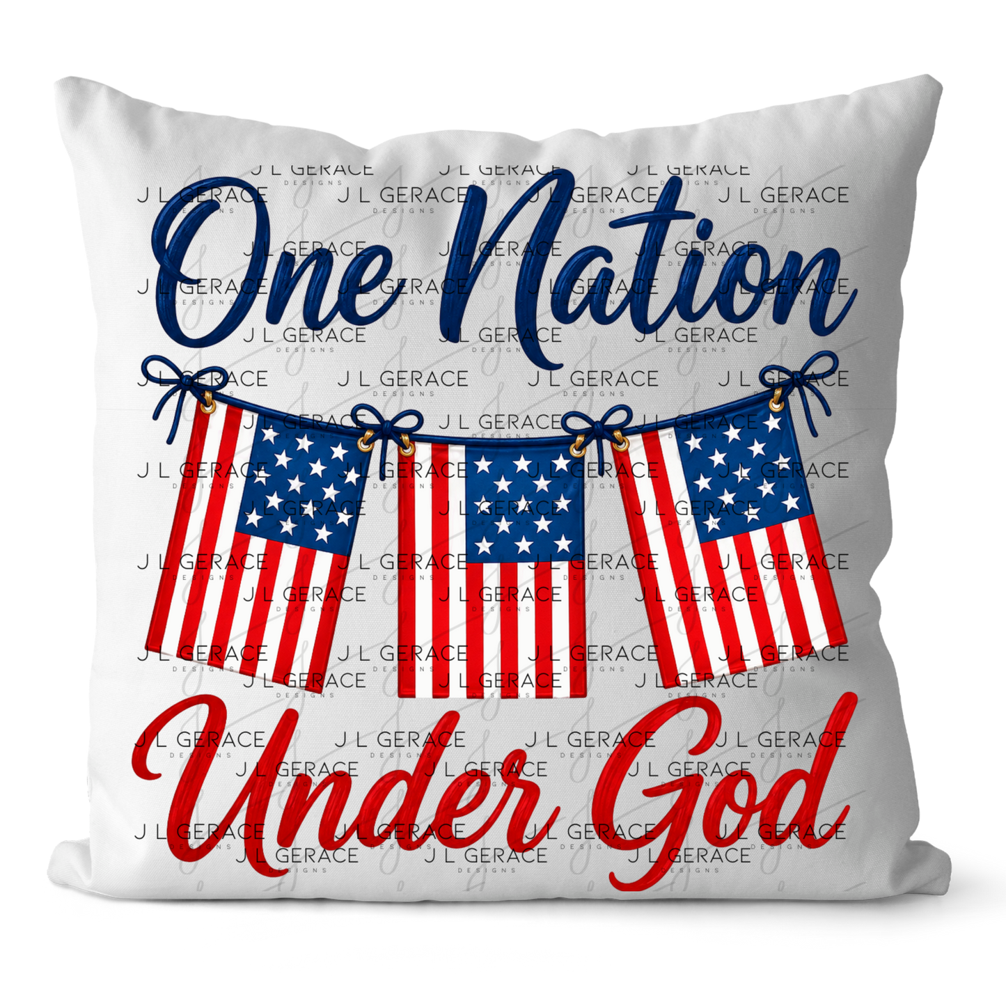 One Nation Under God Patriotic PNG Design