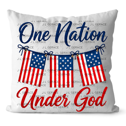 One Nation Under God Patriotic PNG Design