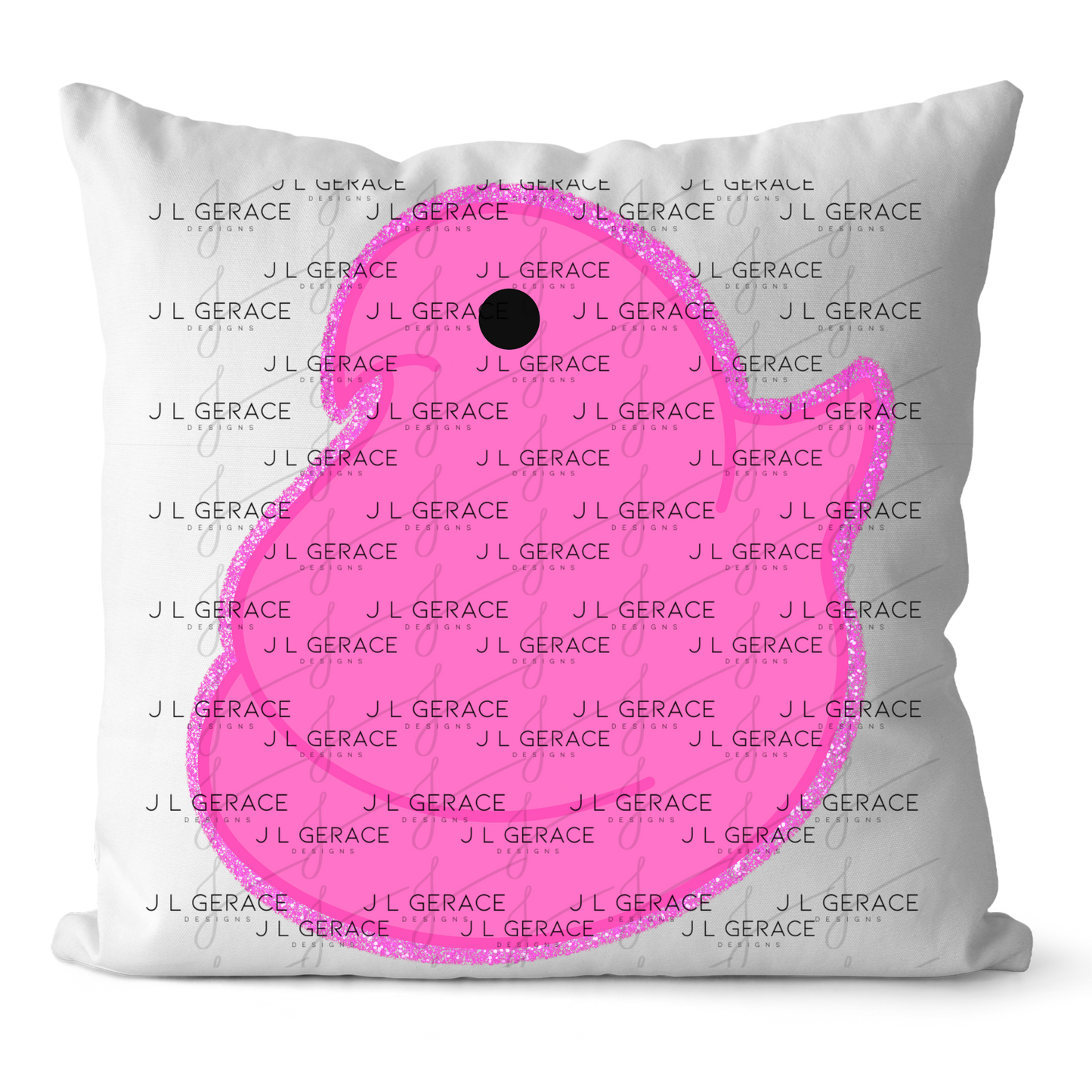 Pink Glitter Easter Peep Chick Clipart Sublimation PNG