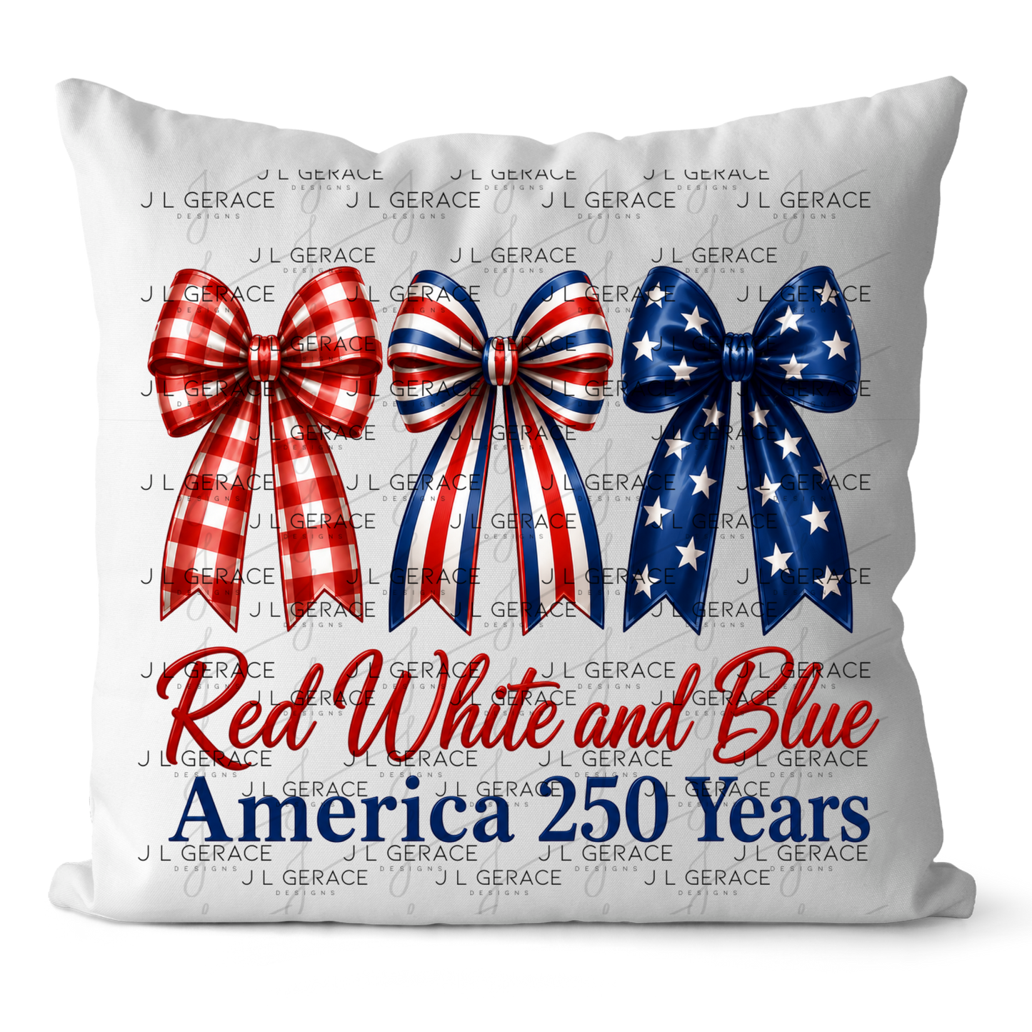 Red White and Blue America 250 Years PNG Design