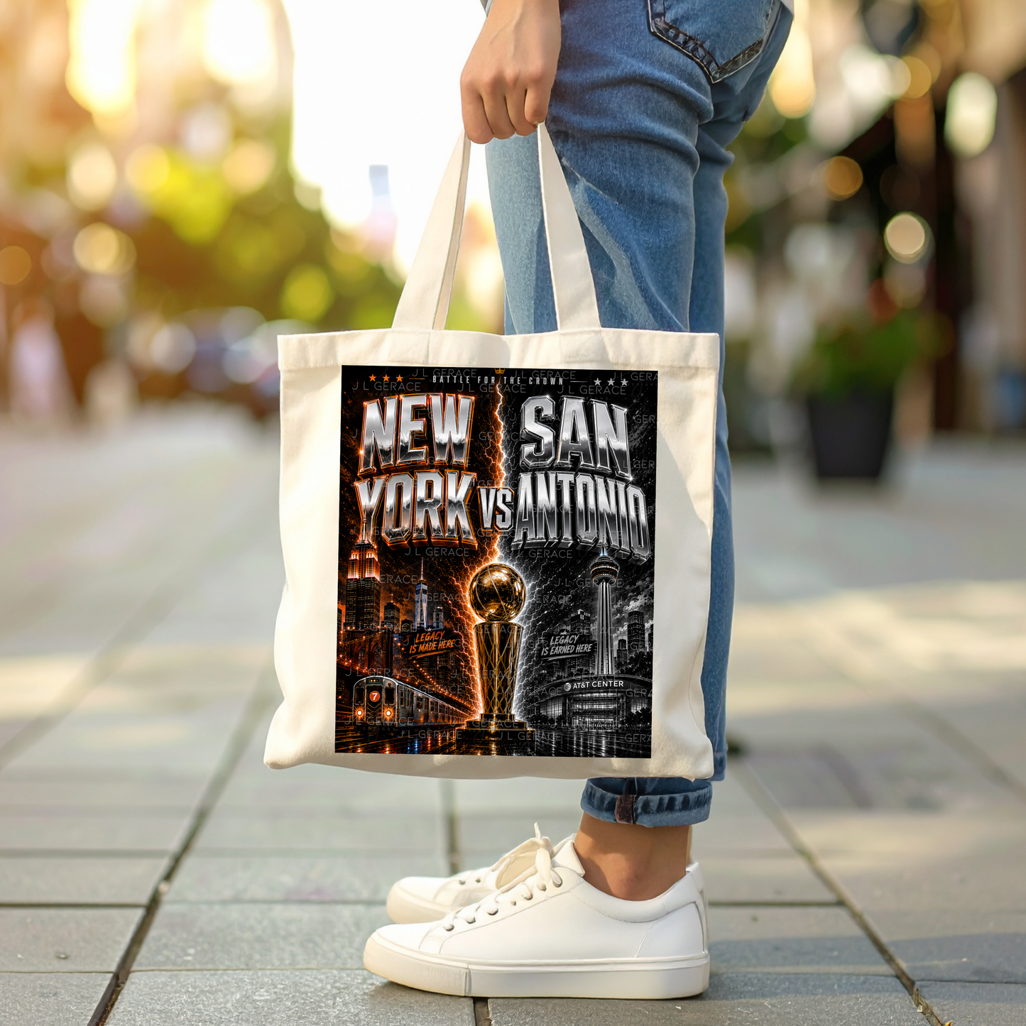 Chrome New York vs San Antonio Basketball Finals PNG Design