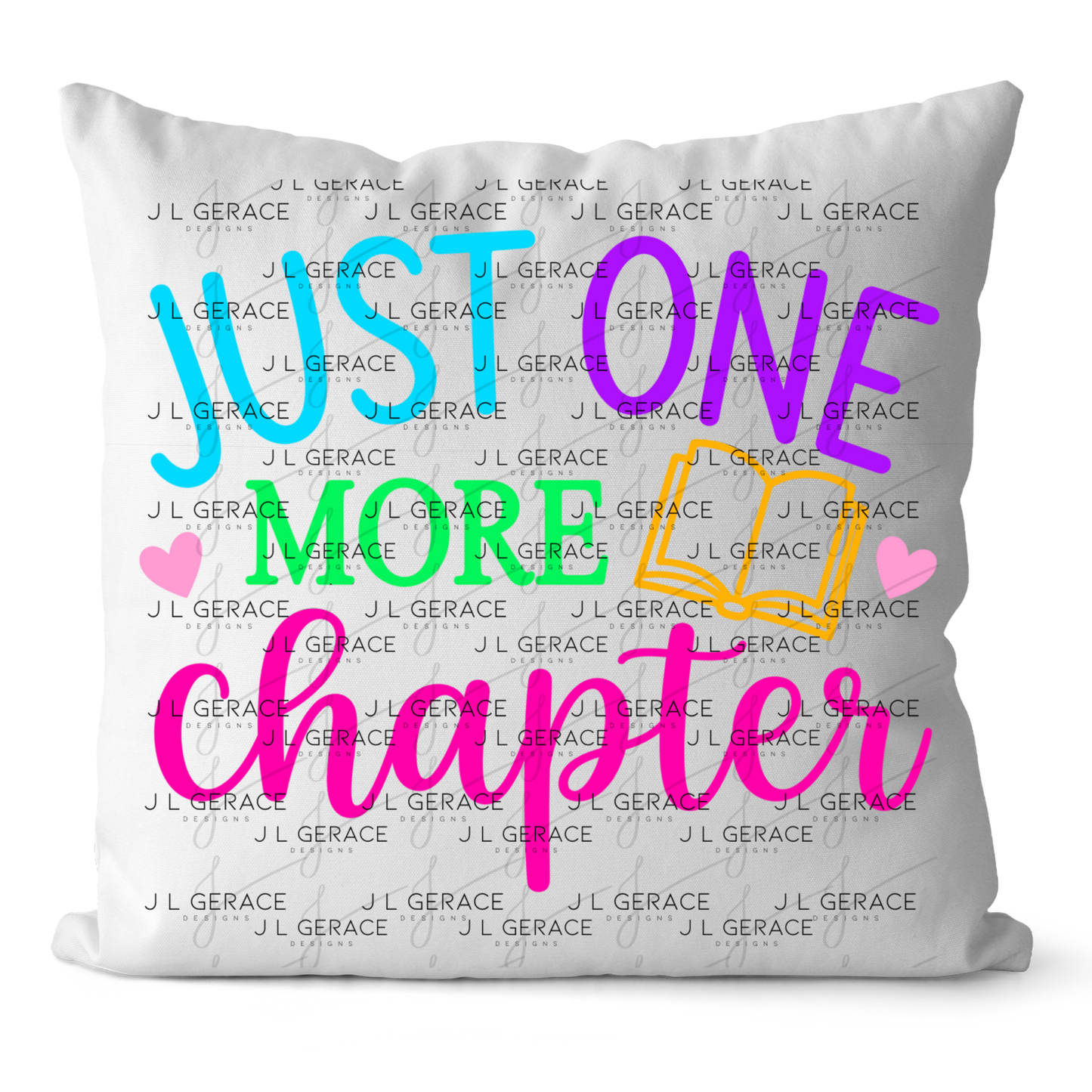 Just One More Chapter Teacher Colorful PNG