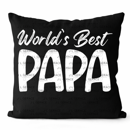 World’s Best Papa PNG – Minimalist Typography Quote Design