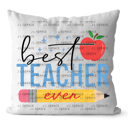 Best Teacher Ever PNG – Pencil and Apple Teacher Appreciation Design
