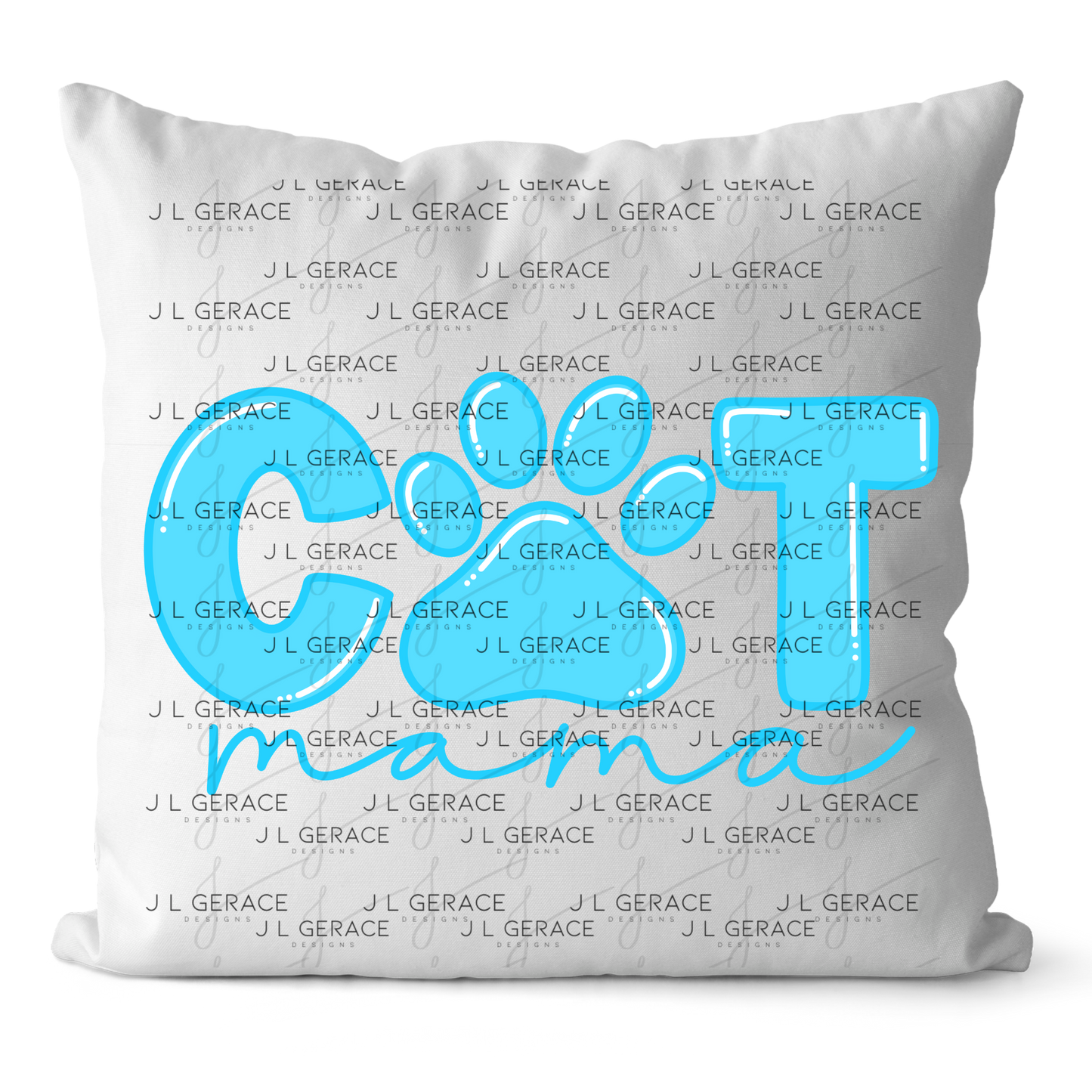 Cat Mama PNG – Paw Print Pet Lover Sublimation Design