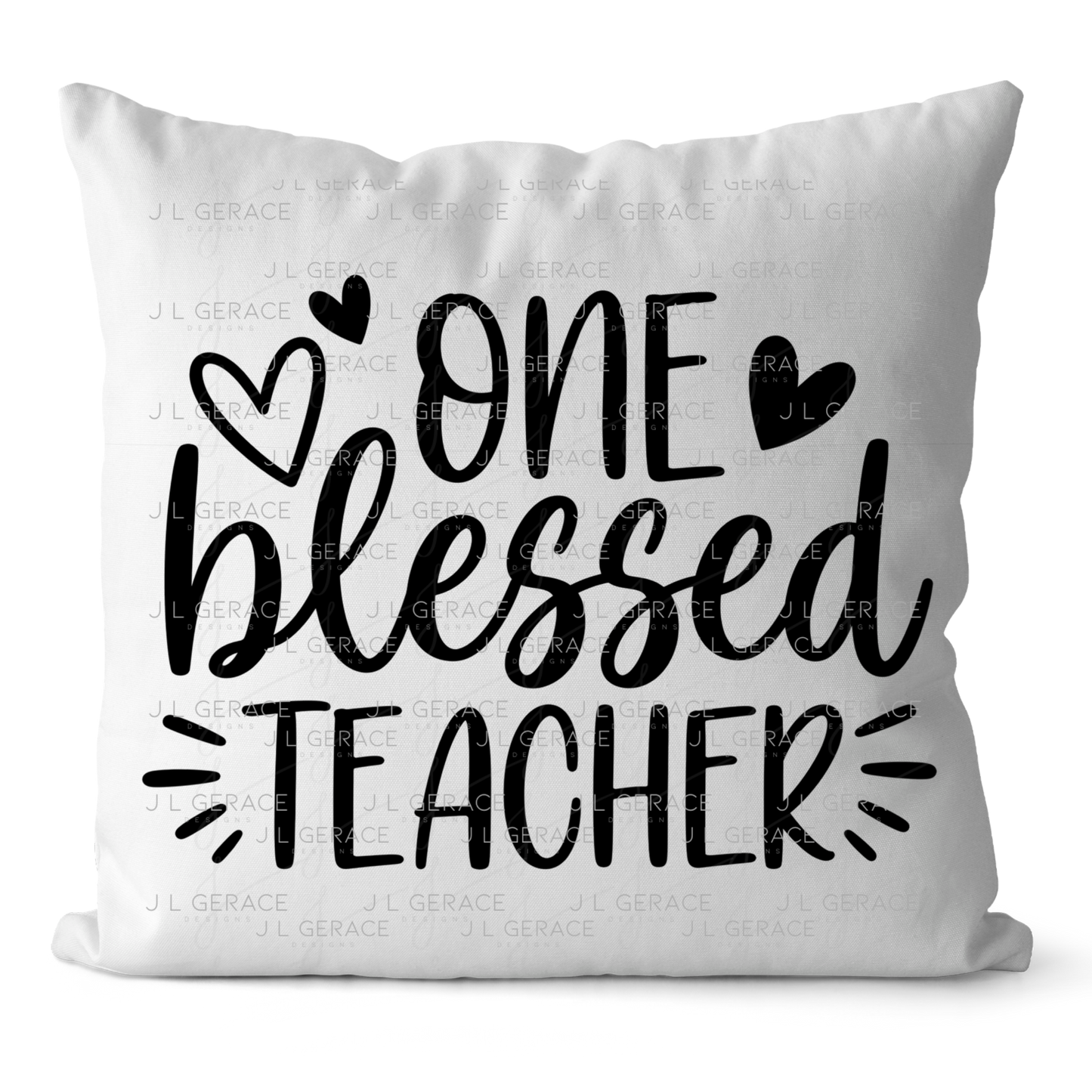 One Blessed Teacher PNG (2 Colors)