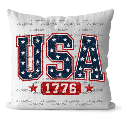USA 1776 Distressed Patriotic PNG Design