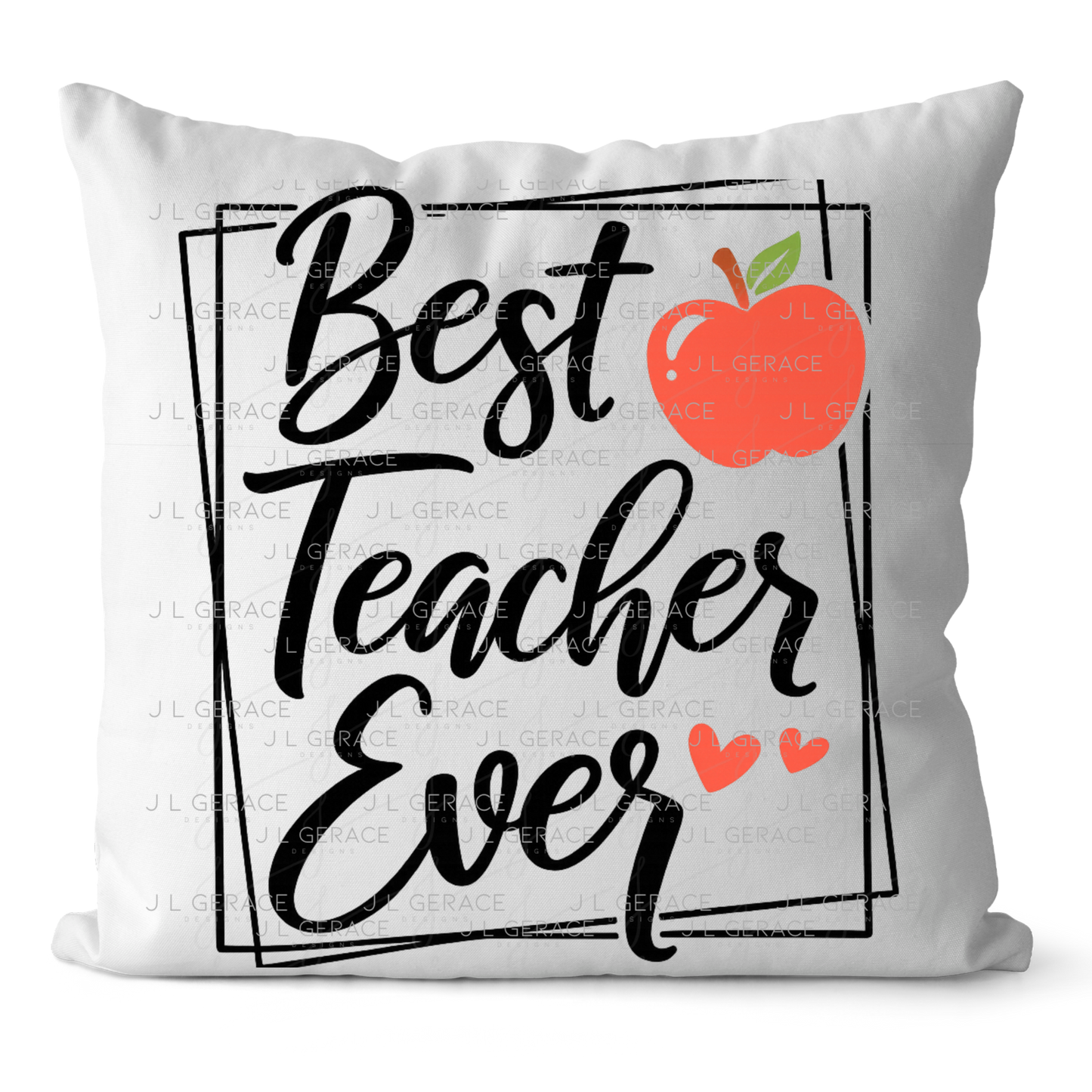 Best Teacher Ever Apple PNG (2 Colors)