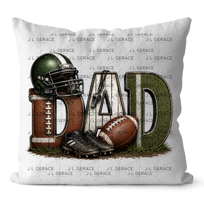 Dad PNG – Football Sports Design with Helmet Cleats and Ball