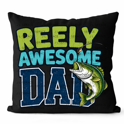 Reely Awesome Dad PNG – Bass Fishing Sublimation Design