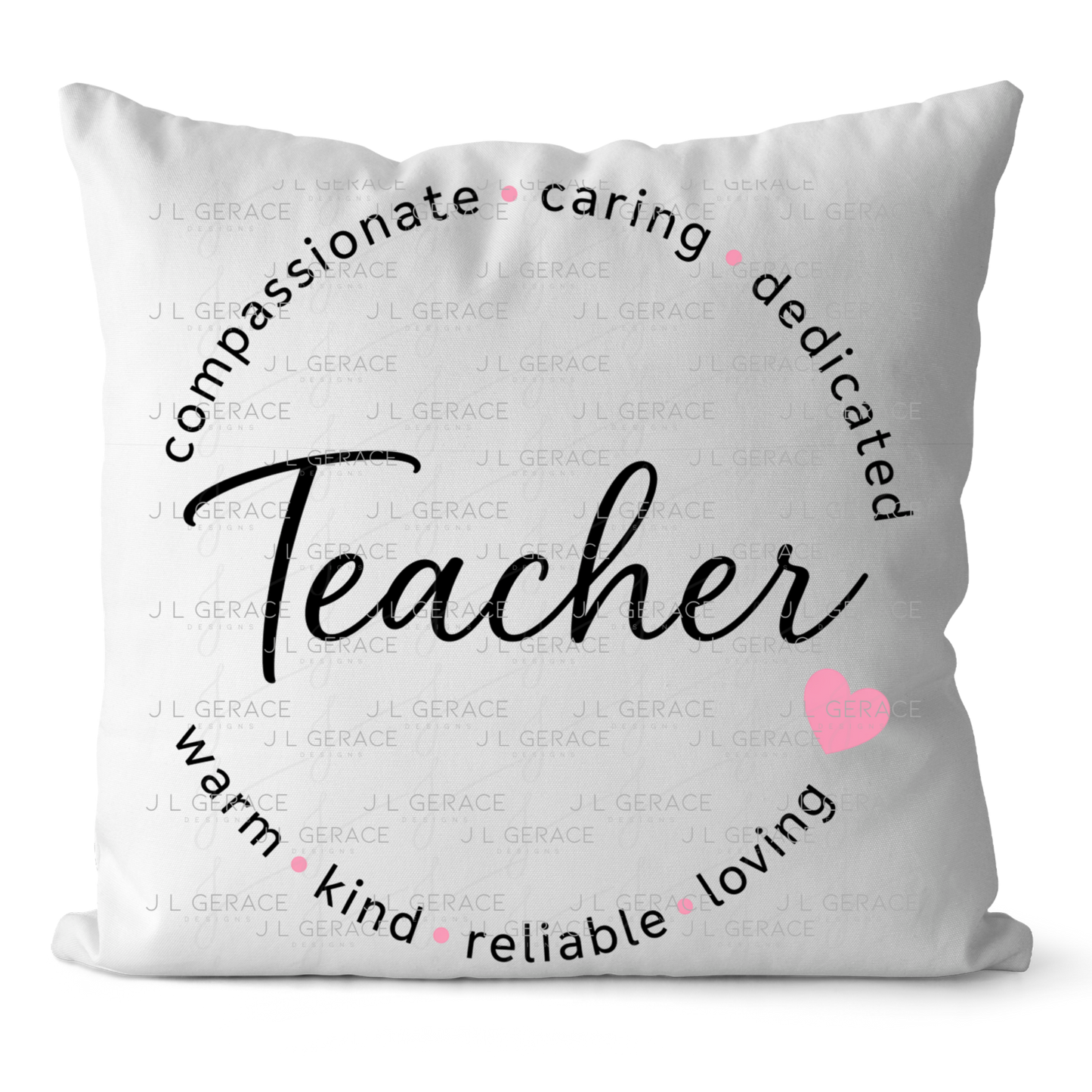 Compassionate Caring Dedicated Teacher PNG Bundle (2 Colors)