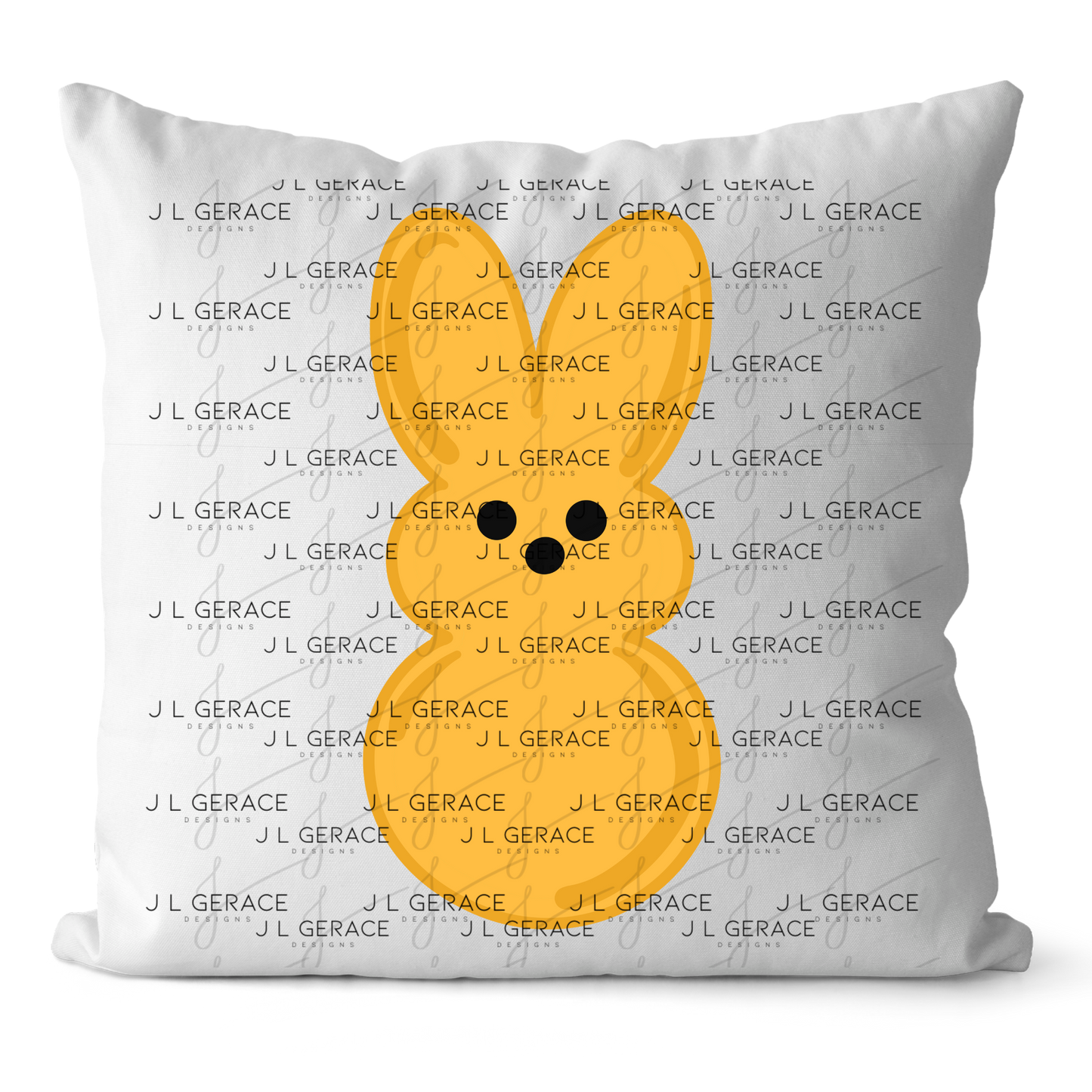 Orange Bunny Peep Easter Clipart Sublimation PNG