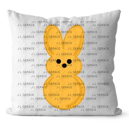 Orange Bunny Peep Easter Clipart Sublimation PNG