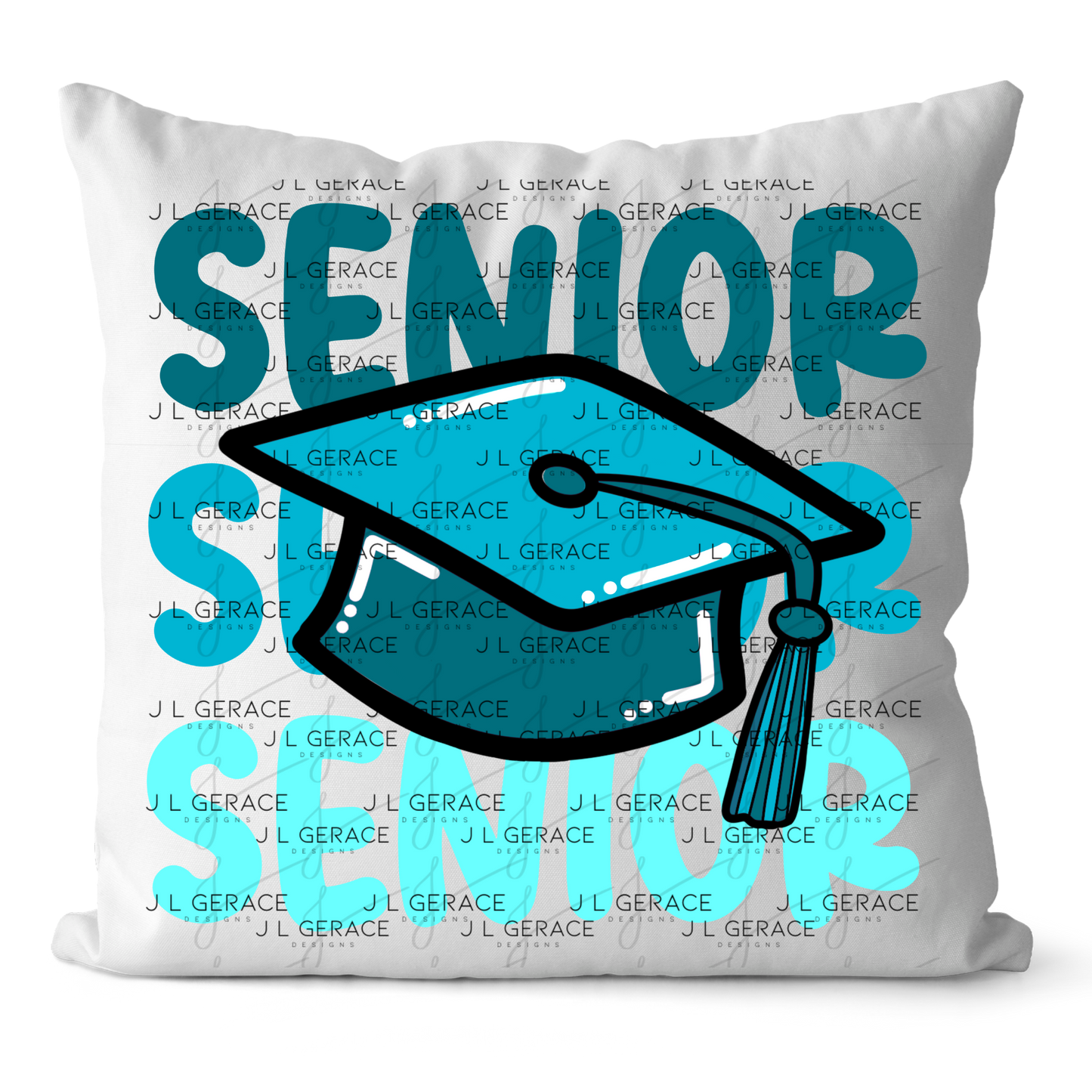 Senior PNG – Teal Graduation Cap Senior Design