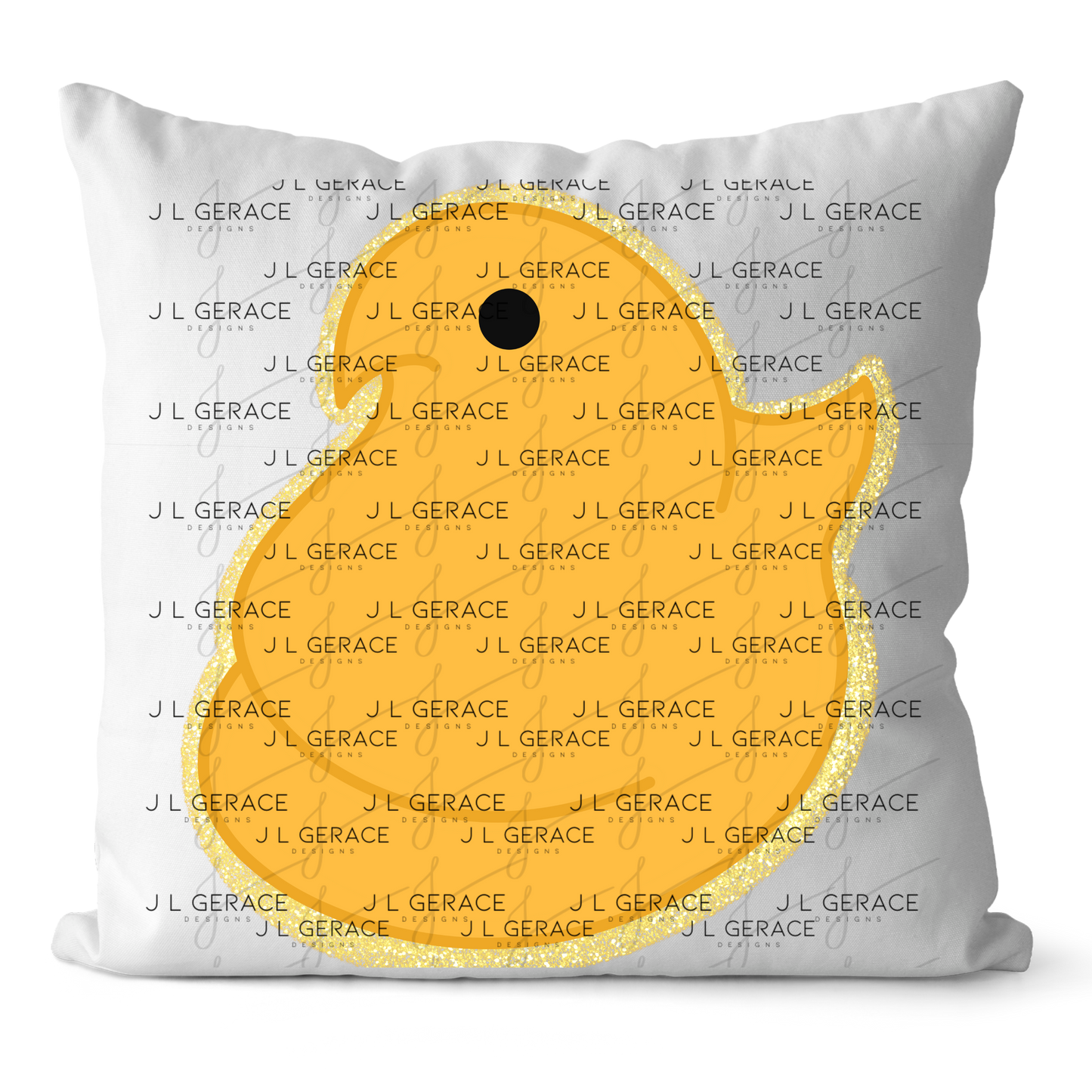 Orange Glitter Easter Peep Chick Clipart Sublimation PNG