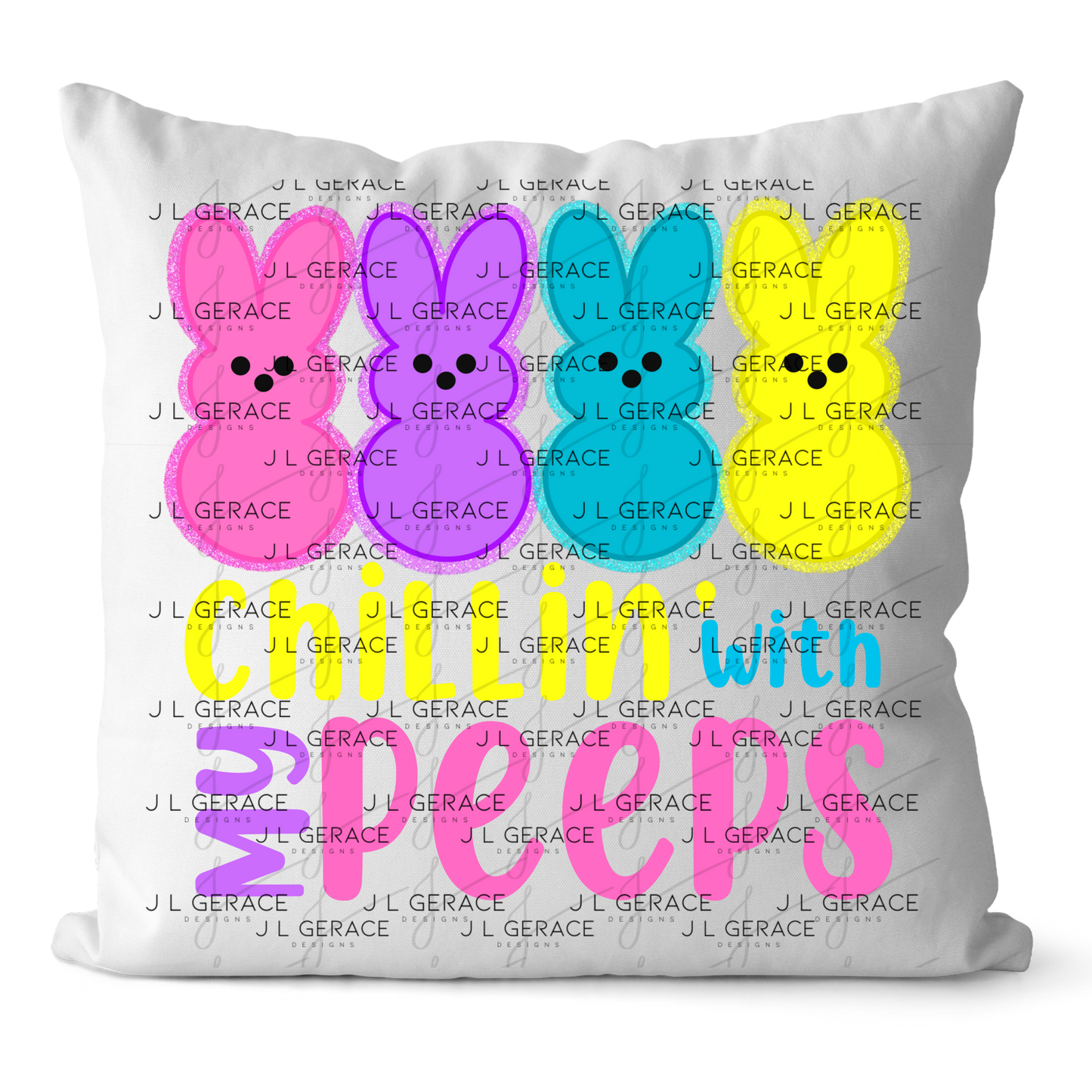 Chillin With My Peeps Bunnies PNG