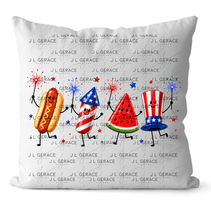 Patriotic Party Snacks Fireworks PNG Design