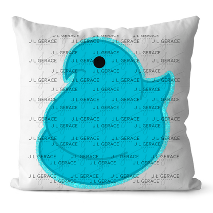 Blue Glitter Easter Peep Chick Clipart Sublimation PNG