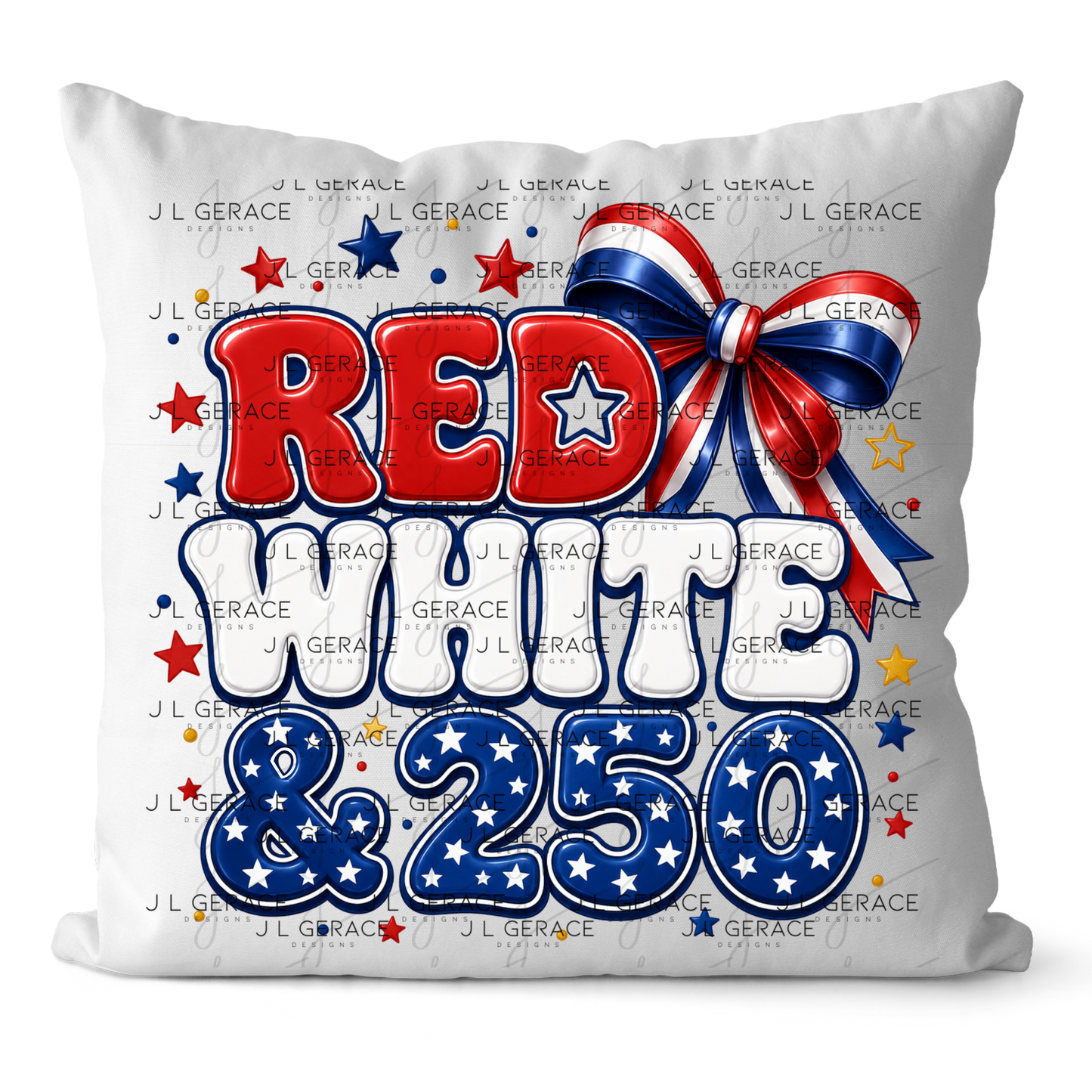 Red White & 250 Patriotic PNG Design