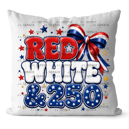 Red White & 250 Patriotic PNG Design