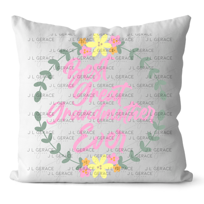 Best Great Grandmother Ever PNG – Floral Wreath Script Sublimation Design