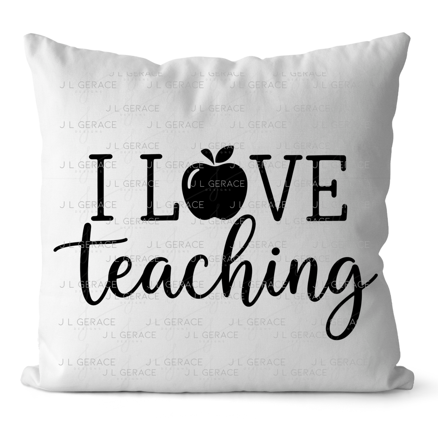 I Love Teaching Apple Teacher Colorful PNG (2 Colors)