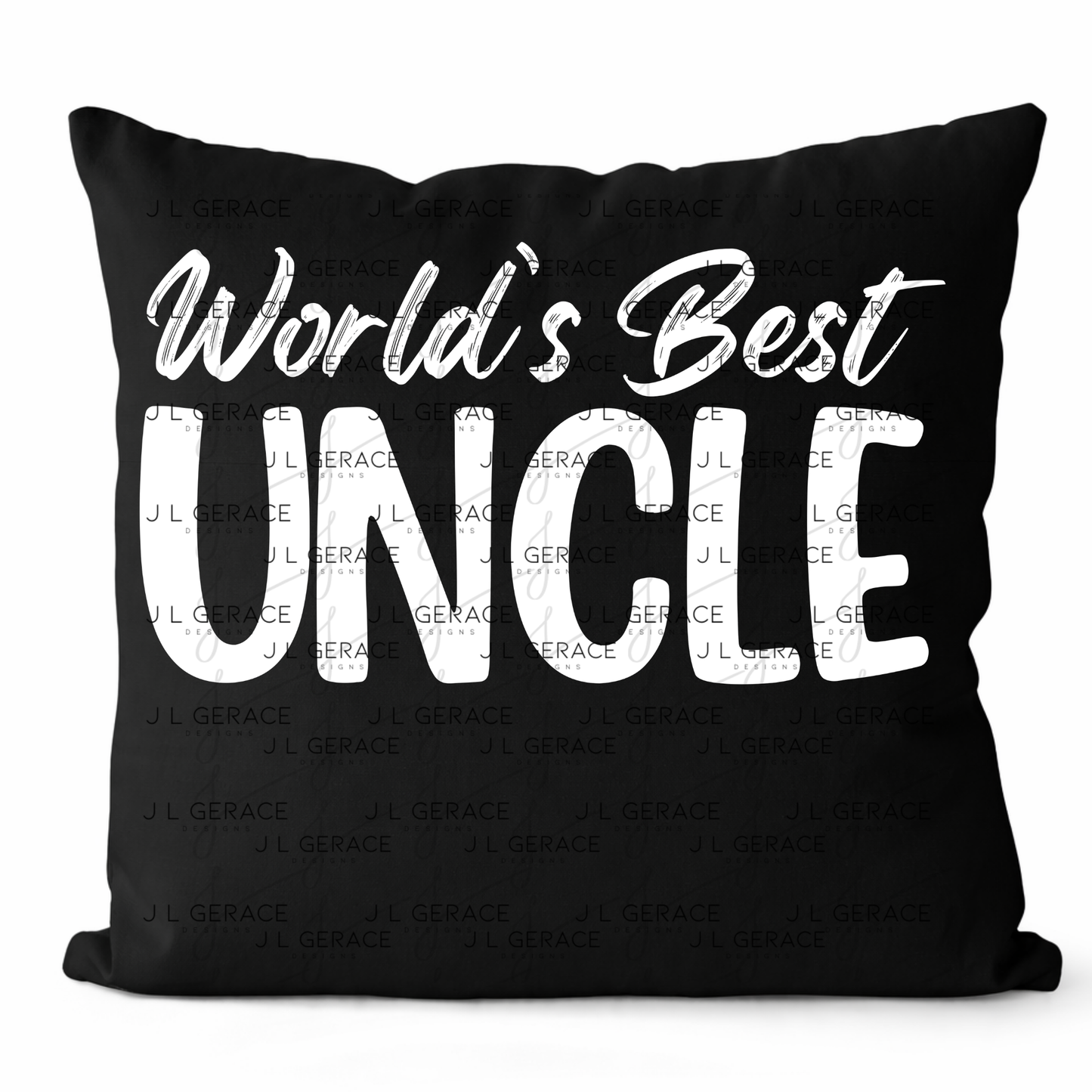 Worlds Best Uncle PNG – White Typography Sublimation Design