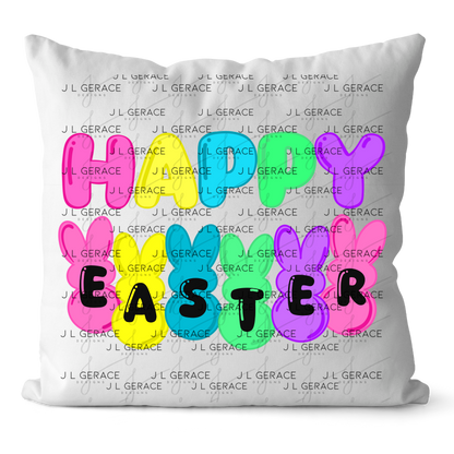 Happy Easter Bunny Clipart Sublimation PNG Peeps Bunny Letter Design