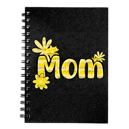 Mom Daisy and Stripes Floral Yellow PNG Design