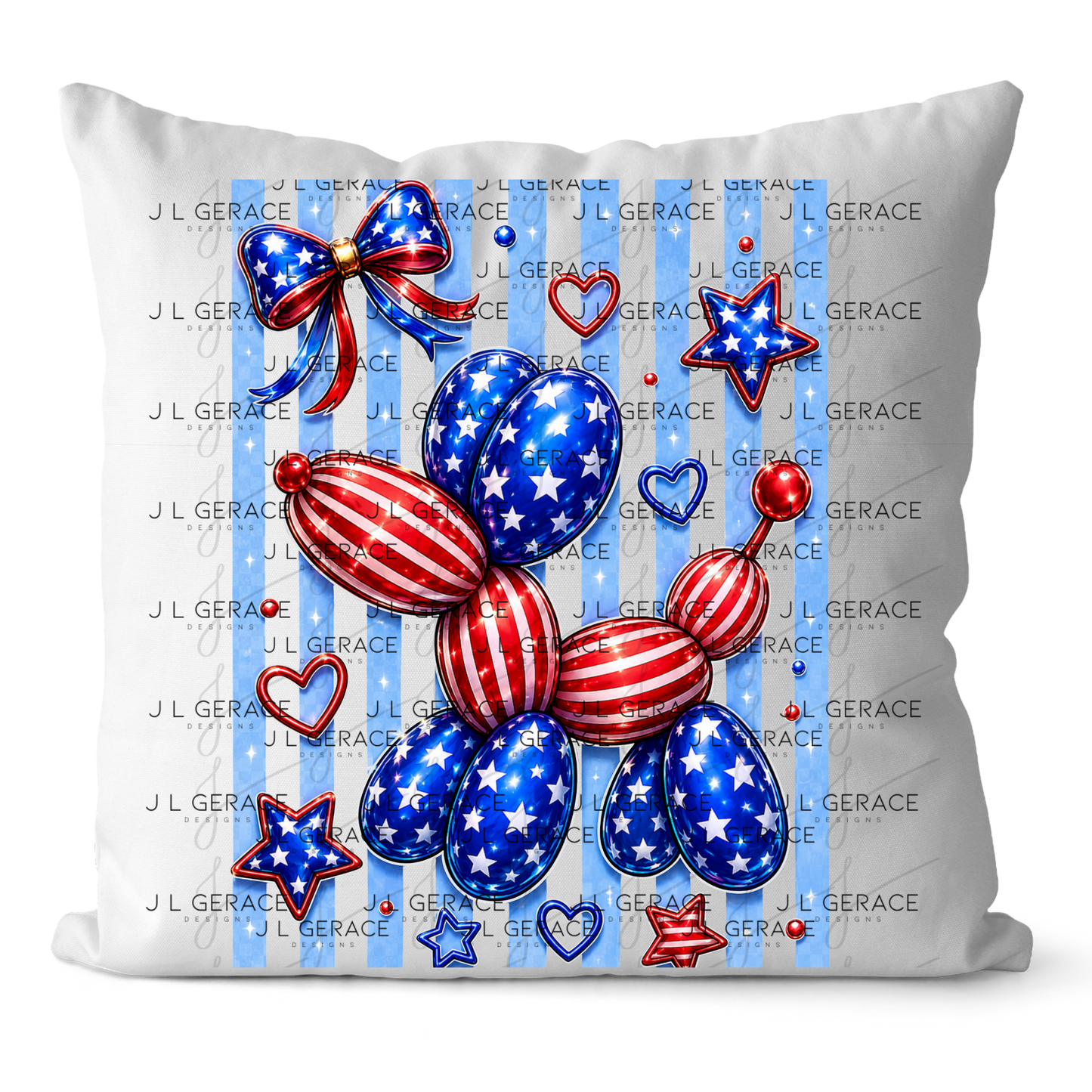 Patriotic Balloon Dog PNG