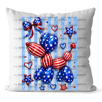 Patriotic Balloon Dog PNG