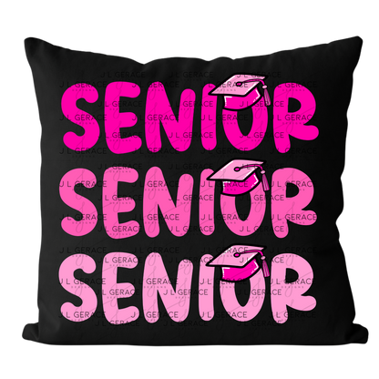 Senior PNG – Pink Graduation Cap Lettering Design