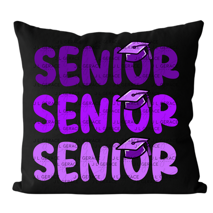 Senior PNG – Purple Graduation Cap Lettering Design