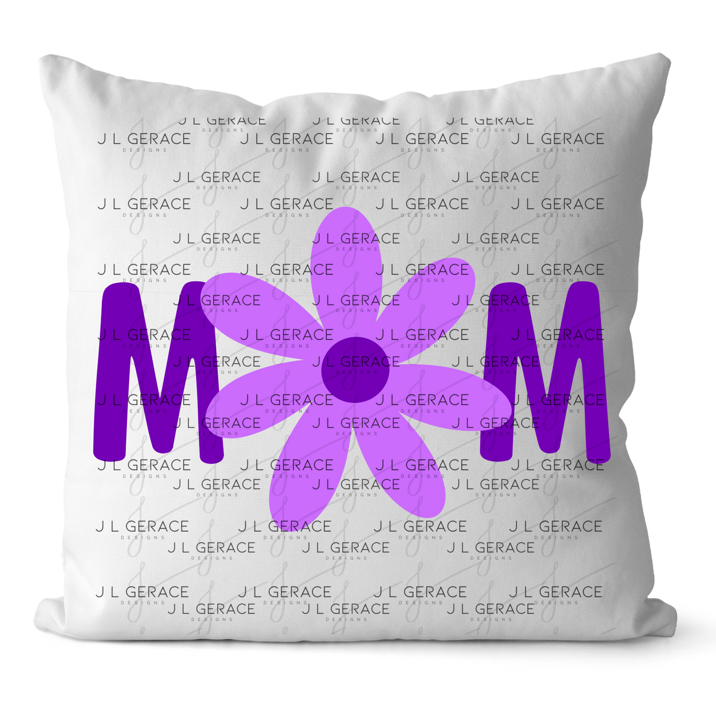 Mom Flower PNG Clipart Sublimation PNG Mothers Day Purple Daisy Design