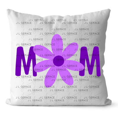 Mom Flower PNG Clipart Sublimation PNG Mothers Day Purple Daisy Design
