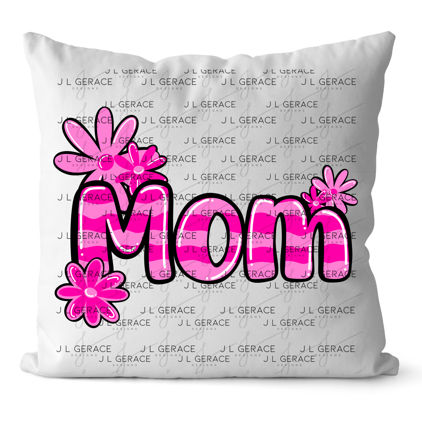 Mom Daisy Floral Pink PNG Design